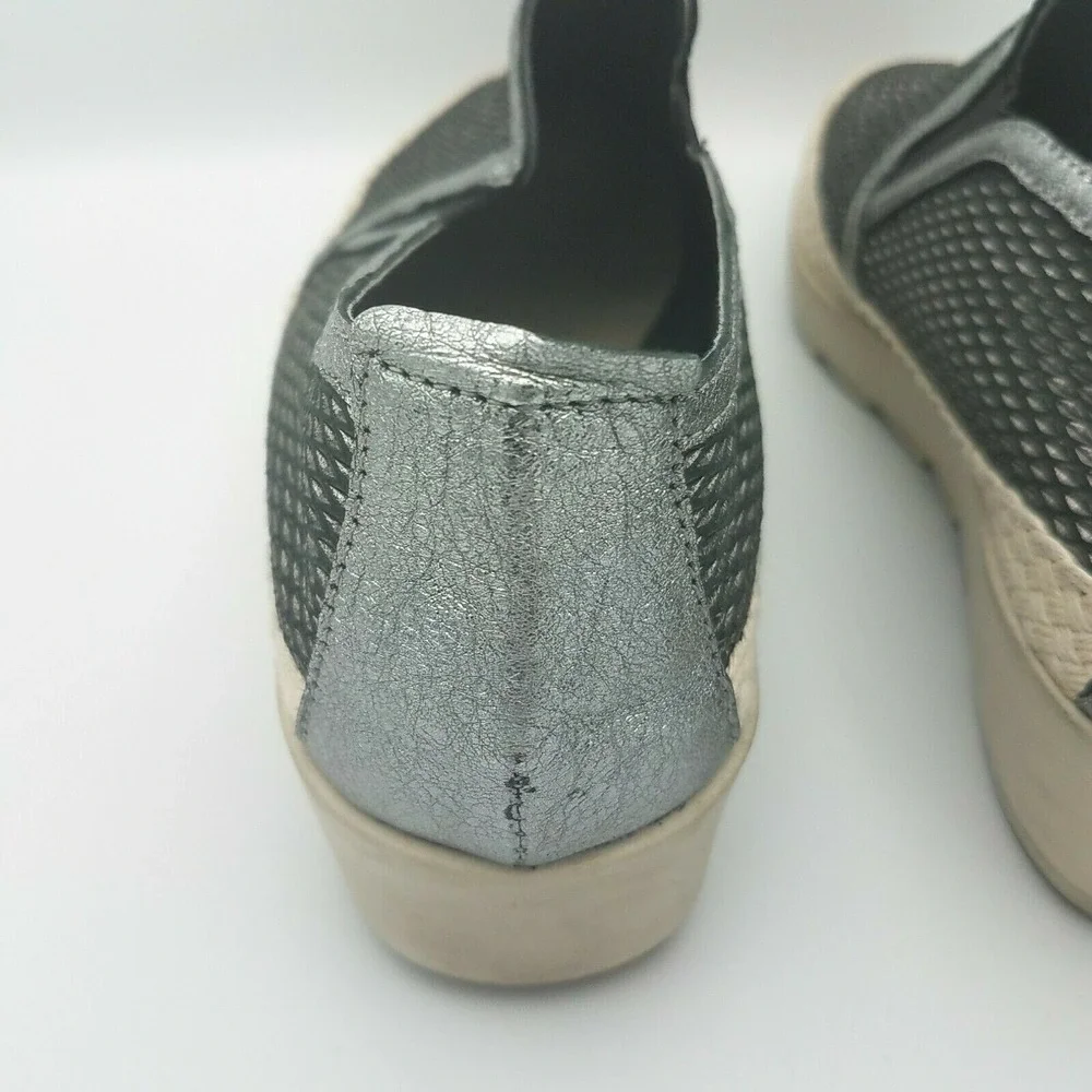 Espadrille Slip On Womens Sneaker The‎ Flexx 7 Call Me Black Silver Shimmer Shoe